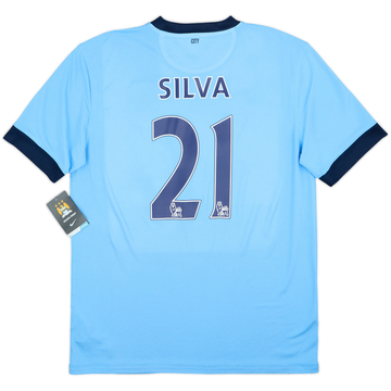 2014-15 Manchester City Home Shirt Silva #21 (L)