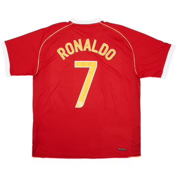 2006-07 Manchester United Home Shirt Ronaldo #7 (XL)