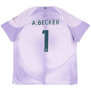2022-23 Liverpool GK S/S Shirt A.Becker #1 - 5/10 - (XXL)