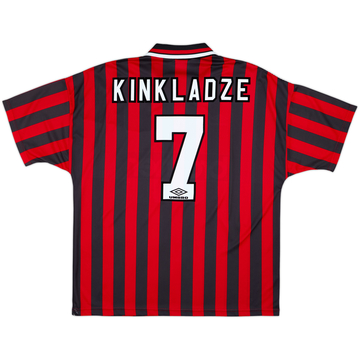 1994-96 Manchester City Away Shirt Kinkladze #7 - 4/10 - (XXL)