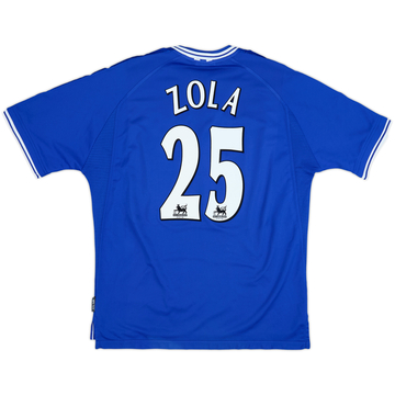 1999-01 Chelsea Home Shirt Zola #25 - 9/10 - (XL)