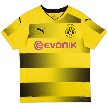 2017-18 Borussia Dortmund Home Shirt - 8/10 - (13-14 Years)