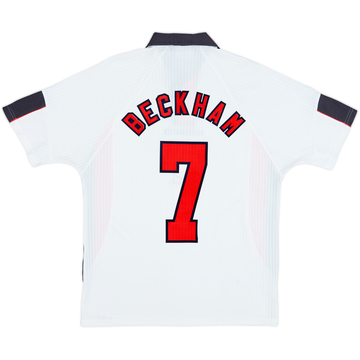 1997-99 England Home Shirt Beckham #7 - 5/10 - (L)