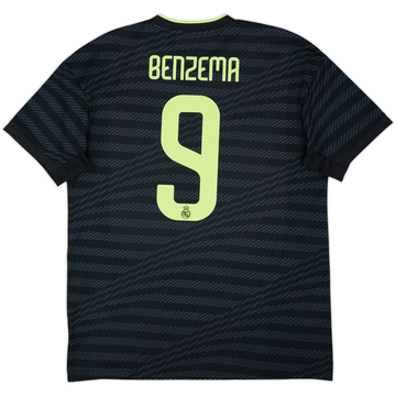 2022-23 Real Madrid Third Shirt Benzema #9 - 8/10 - (L)