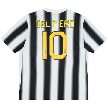 2011-12 Juventus Home Shirt Del Piero #10 - 4/10 - (XL)