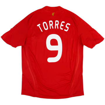 2008-10 Liverpool Home Shirt Torres #9 - 6/10 - (XL)