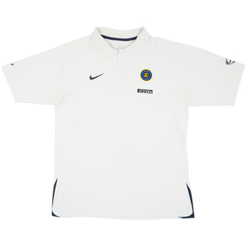 2005-06 Inter Milan Nike 1/4 Zip Polo Shirt - 8/10 - (L/XL)