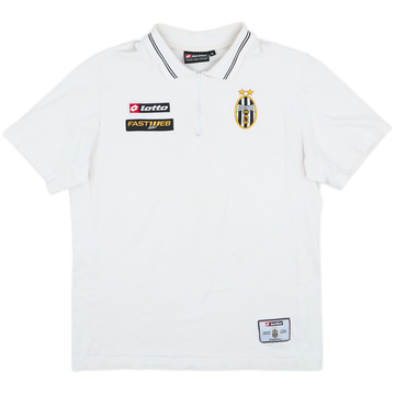 2000-01 Juventus Lotto 1/4 Zip Polo Shirt - 6/10 - (XL)
