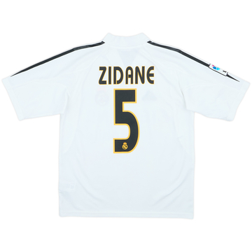 2004-05 Real Madrid Home Shirt Zidane #5 - 9/10 - (L.Boys)