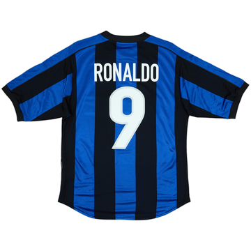 1999-00 Inter Milan Home Shirt Ronaldo #9 - 8/10 - (S)