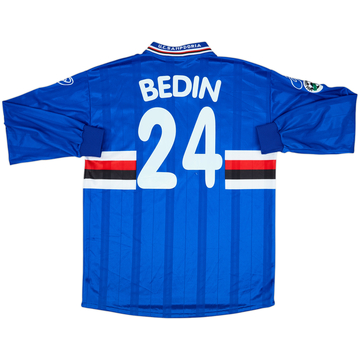 2000-01 Sampdoria Match Issue Home L/S Shirt Bedin #24