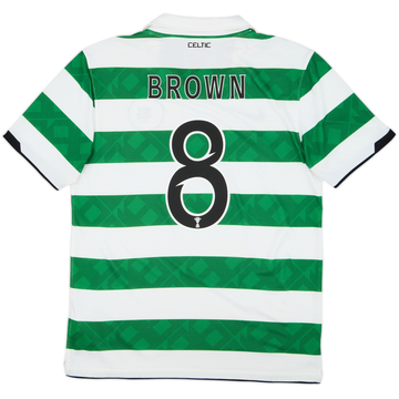 2010-12 Celtic Home Shirt Brown #8 - 6/10 - (M)