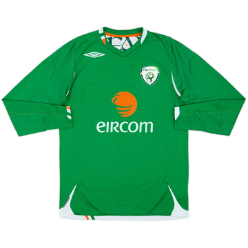 2006-08 Ireland Home L/S Shirt - 9/10 - (S)