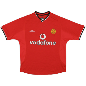2000-02 Manchester United Home Shirt - 7/10 - (Y)