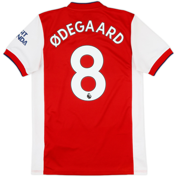 2021-22 Arsenal Home Shirt Odegaard #8 - 6/10 - (S)