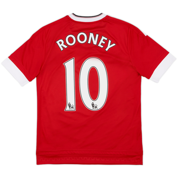 2015-16 Manchester United Home Shirt Rooney #10 - 9/10 - (L.Boys)