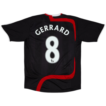 2007-08 Liverpool Third Shirt Gerrard #8 - 8/10 - (XL.Boys)