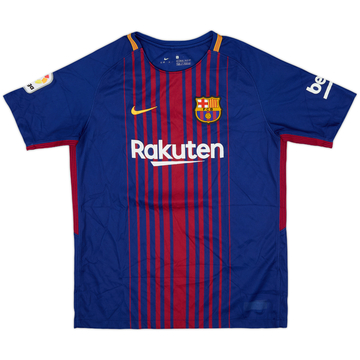 2017-18 Barcelona Home Shirt - 9/10 - (L.Boys)