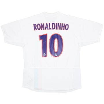 2002-03 Paris Saint-Germain Away Shirt Ronaldinho #10 - 8/10 - (L)