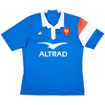 2019 France Rugby Home Shirt - 9/10 - (XXL)