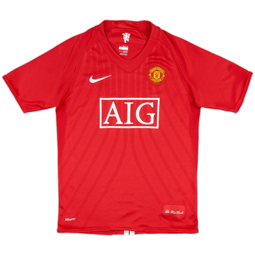 2007-09 Manchester United Home Shirt - 5/10 - (L.Boys)