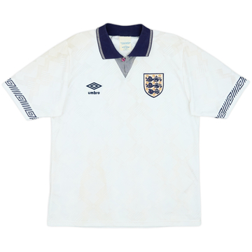 1990-92 England Home Shirt - 8/10 - (S)