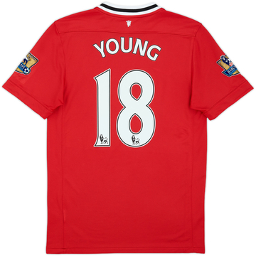 2011-12 Manchester United Home Shirt Young #18 - 8/10 - (S)