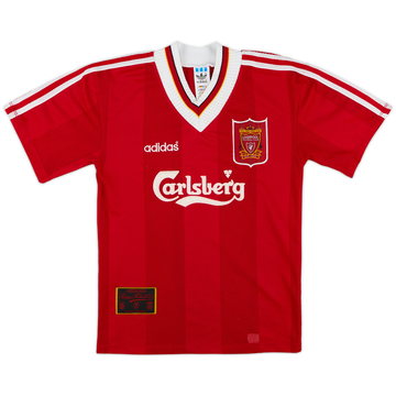1995-96 Liverpool Home Shirt - 9/10 - (L.Boys)
