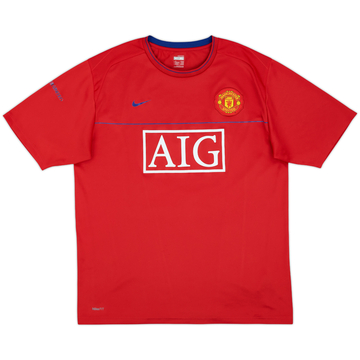 2008-09 Manchester United Nike Training Shirt - 8/10 - (XL)