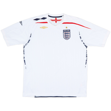 2007-09 England Home Shirt - 5/10 - (XXL)
