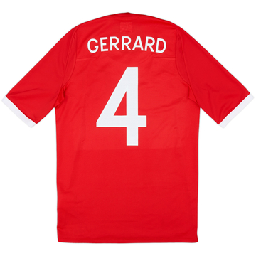 2010-11 England Away Shirt Gerrard #4 - 8/10 - (S)