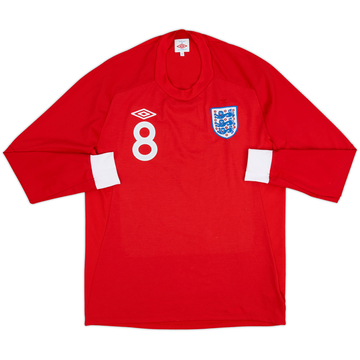 2010-11 England Away L/S Shirt #8 - 8/10 - (L)