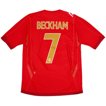 2006-08 England Away Shirt Beckham #7 (M)