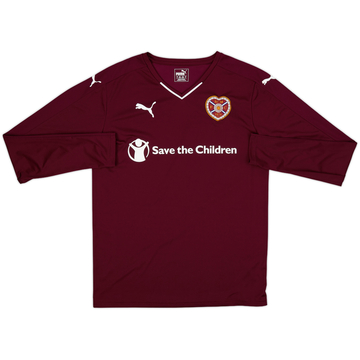 2015-16 Hearts Home L/S Shirt - 8/10 - (M)