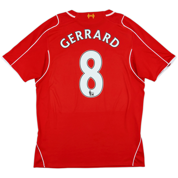 2014-15 Liverpool Home Shirt Gerrard #8 - 6/10 - (L)