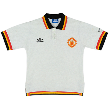 1994-96 Manchester United Umbro Polo Shirt - 9/10 - (L.Boys)