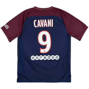 2017-18 Paris Saint-Germain Home Shirt Cavani #9 - 10/10 - (M)