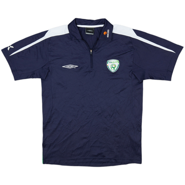 2007-08 Ireland Umbro 1/4 Zip Polo Shirt - 9/10 - (S)