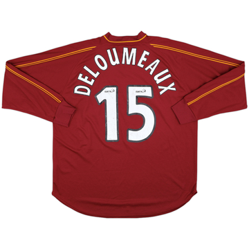 2001-02 Motherwell Away L/S Shirt Deloumeaux #15 - 6/10 - (XL)