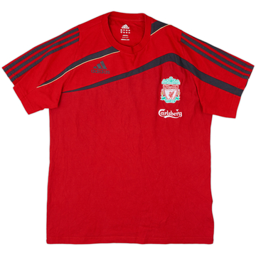 2009-10 Liverpool adidas Cotton Tee - 8/10 - (M)
