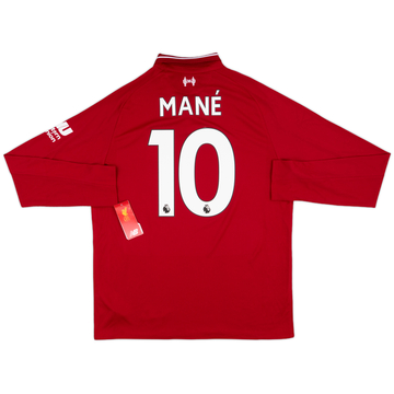 2018-19 Liverpool Home L/S Shirt Mane #10 (M)