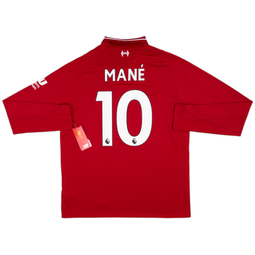 2018-19 Liverpool Home L/S Shirt Mane #10 (M)