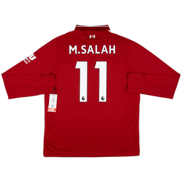 2018-19 Liverpool Home L/S Shirt M.Salah #11 (M)