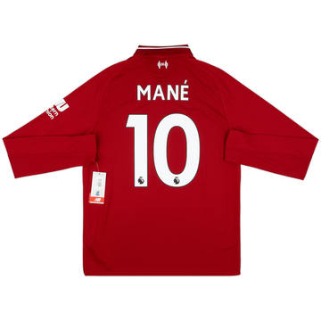 2018-19 Liverpool Home L/S Shirt Mane #10 (S)
