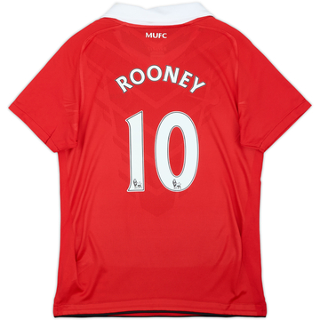 2010-11 Manchester United Home Shirt Rooney #10 (11-12 Years)