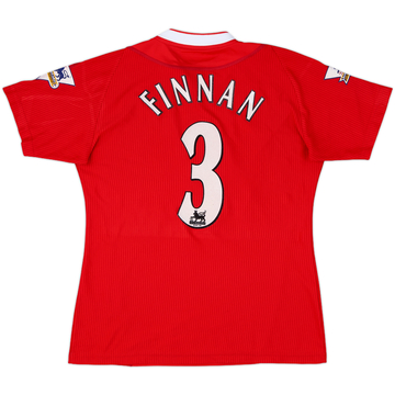 2002-04 Liverpool Home Shirt Finnan #3 - 8/10 - (Women's L)