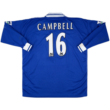 1999-00 Leicester Match Worn Home L/S Shirt Campbell #16