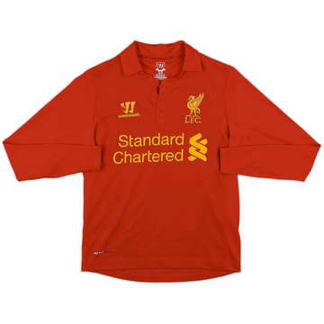 2012-13 Liverpool Home L/S Shirt - 8/10 - (S.Boys)