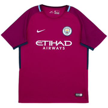 2017-18 Manchester City Away Shirt - 9/10 - (L.Boys)
