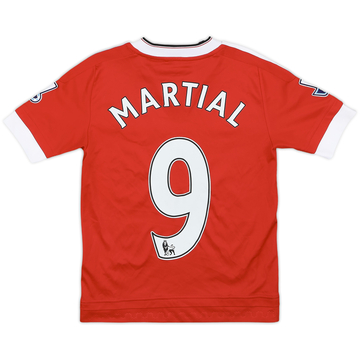 2015-16 Manchester United Home Shirt Martial #9 - 8/10 - (S.Boys)